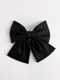 Plaukų segtukas kaspinas SATIN Juoda