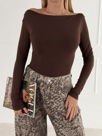 Moteriška medvilninė palaidinė ABIGAIL Ruda