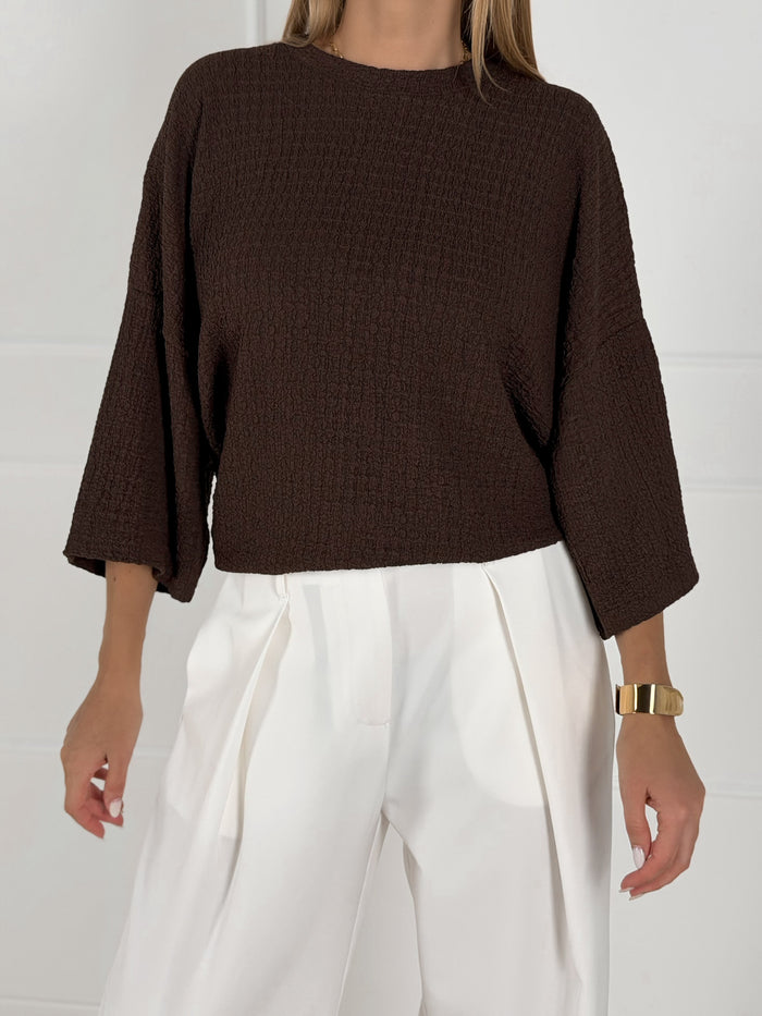 Moteriška palaidinė BENJAMIN Tamsiai ruda