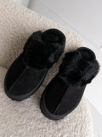Moteriški UGG stiliaus batai su platforma JOHN Juoda