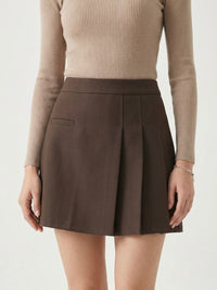 Moteriški sijonšorčiai ENRICO Tamsiai ruda