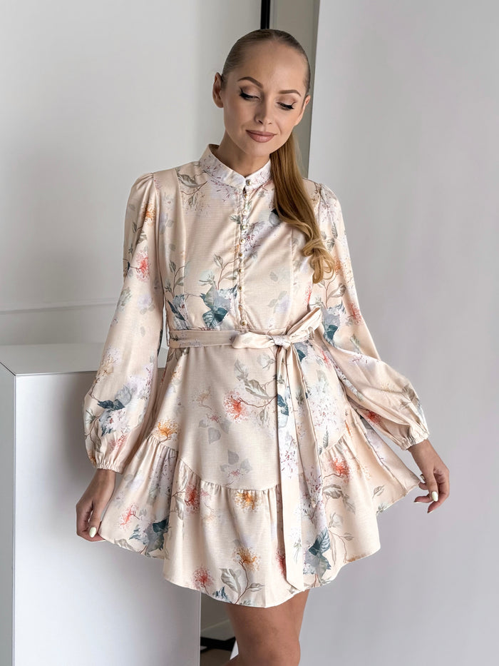 Moteriška proginė suknelė PEARL Kreminė