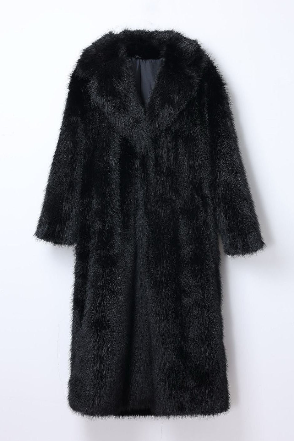 Moteriški ilgi kailiniai ALASKA Juoda