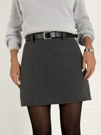 Moteriškas sijonas su šortais SABINA Pilka