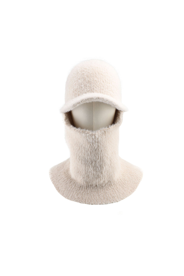 Moteriška šilta kepurė BALACLAVA Kreminė