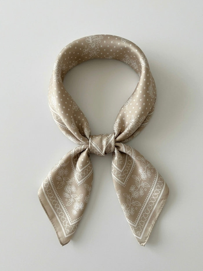 Moteriška skara su šilku DIMITRI Kreminė