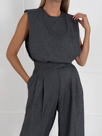 Moteriška puošni palaidinė JULIETA Juoda