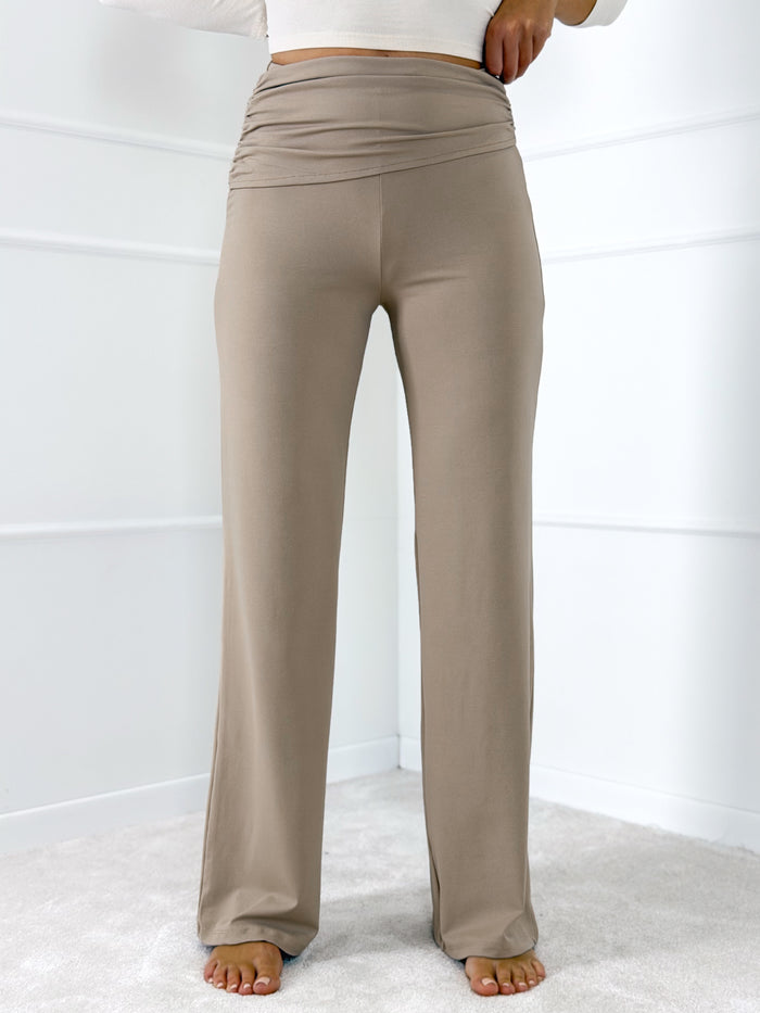 Moteriškos laisvalaikio kelnės MILLER Kreminė