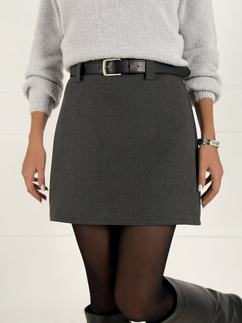 Moteriškas sijonas su šortais SABINA Pilka