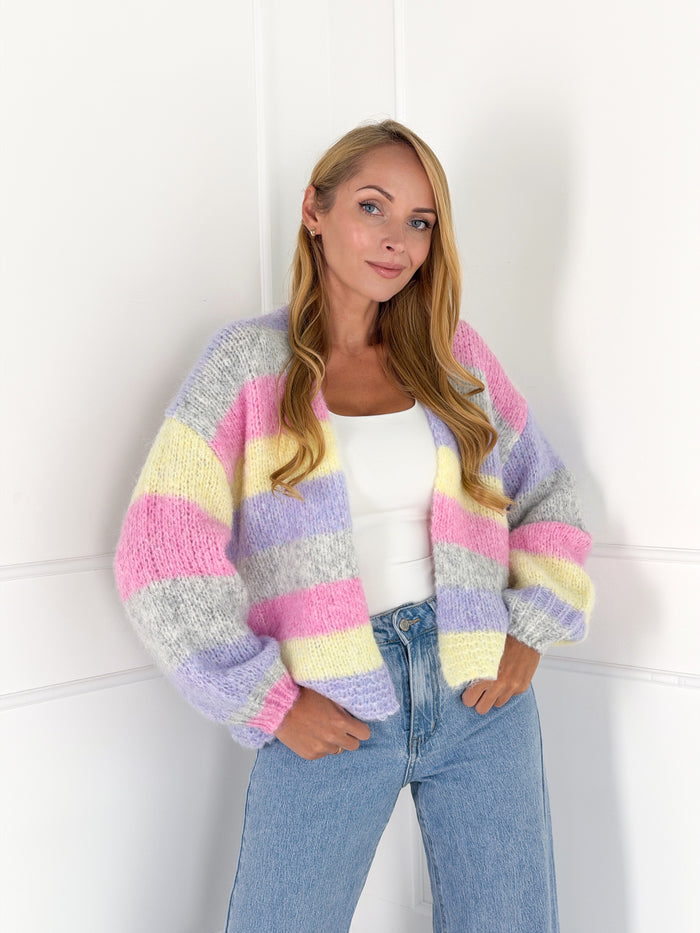 Moteriškas kardiganas su vilna SPRING Pilka