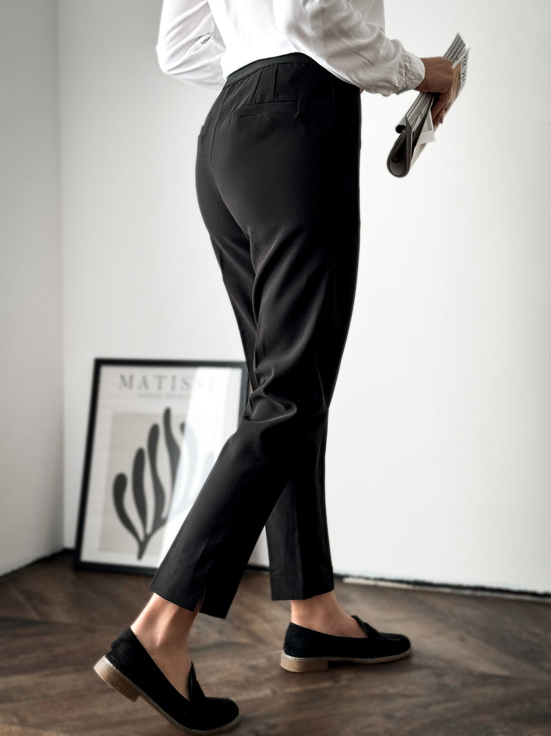 Moteriškos klasikinės kelnės WILLIAM Juoda