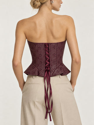 Korsetas EVADNE Bordo