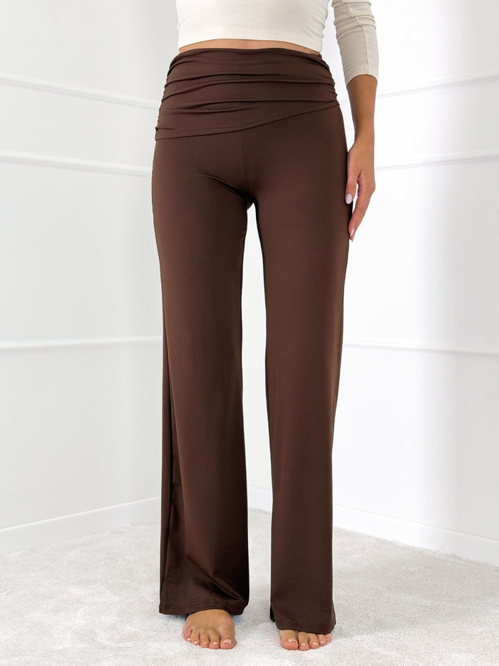 Moteriškos laisvalaikio kelnės MILLER Tamsiai ruda