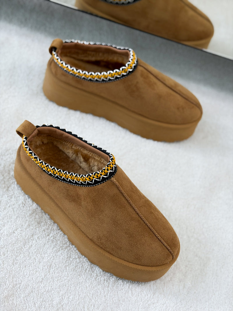 Moteriški UGG stiliaus aulinukai su platforma HOLLIS Ruda