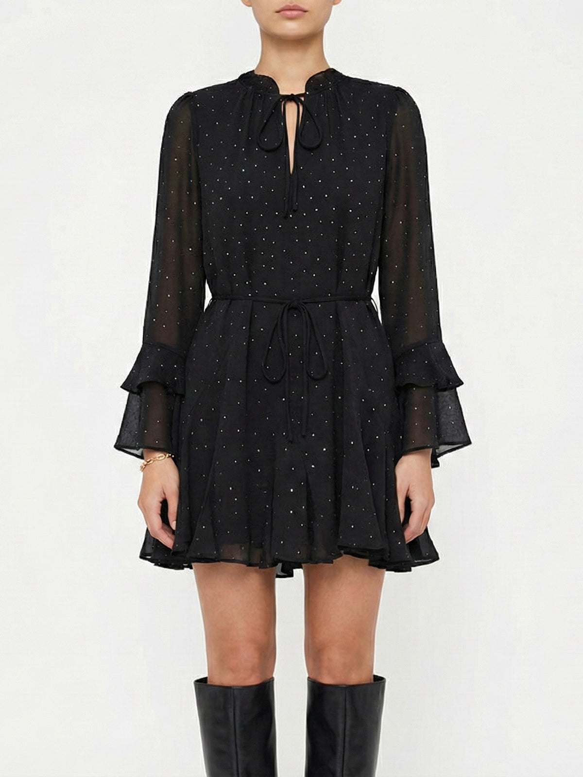 Moteriška šventinė suknelė FELICITY Juoda