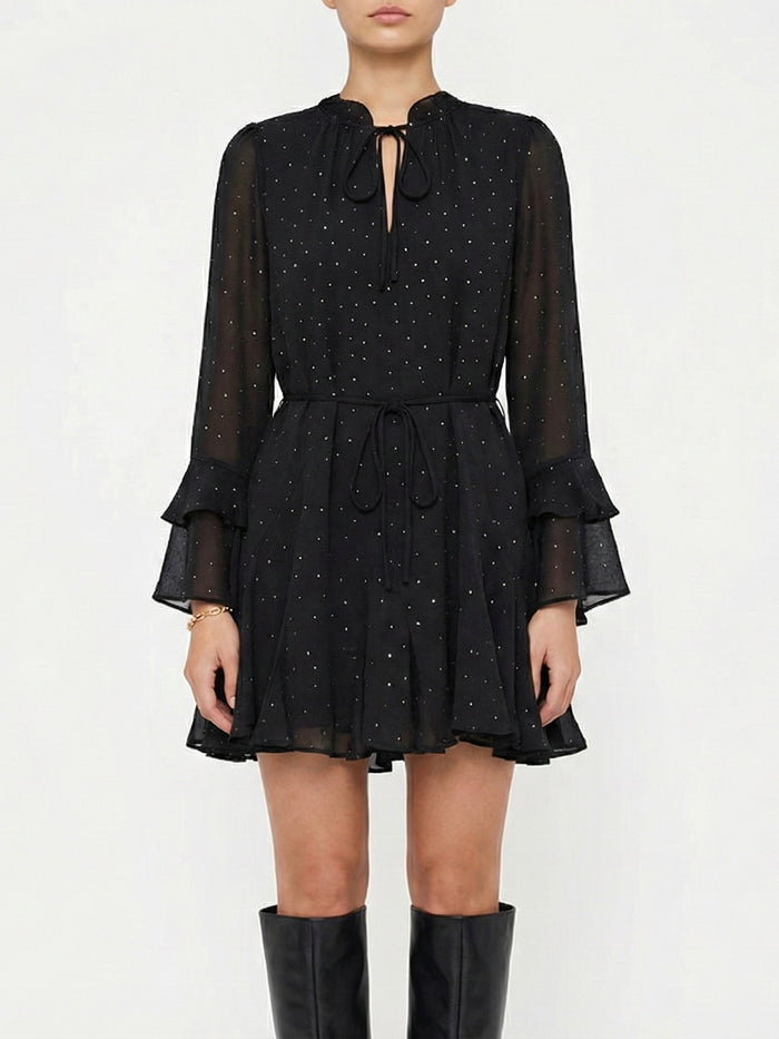 Moteriška šventinė suknelė FELICITY Juoda