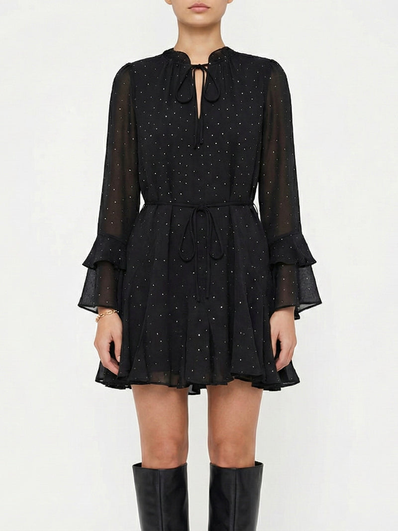 Moteriška šventinė suknelė FELICITY Juoda