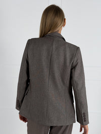 Moteriškas klasikinis švarkas JULIETA Ruda