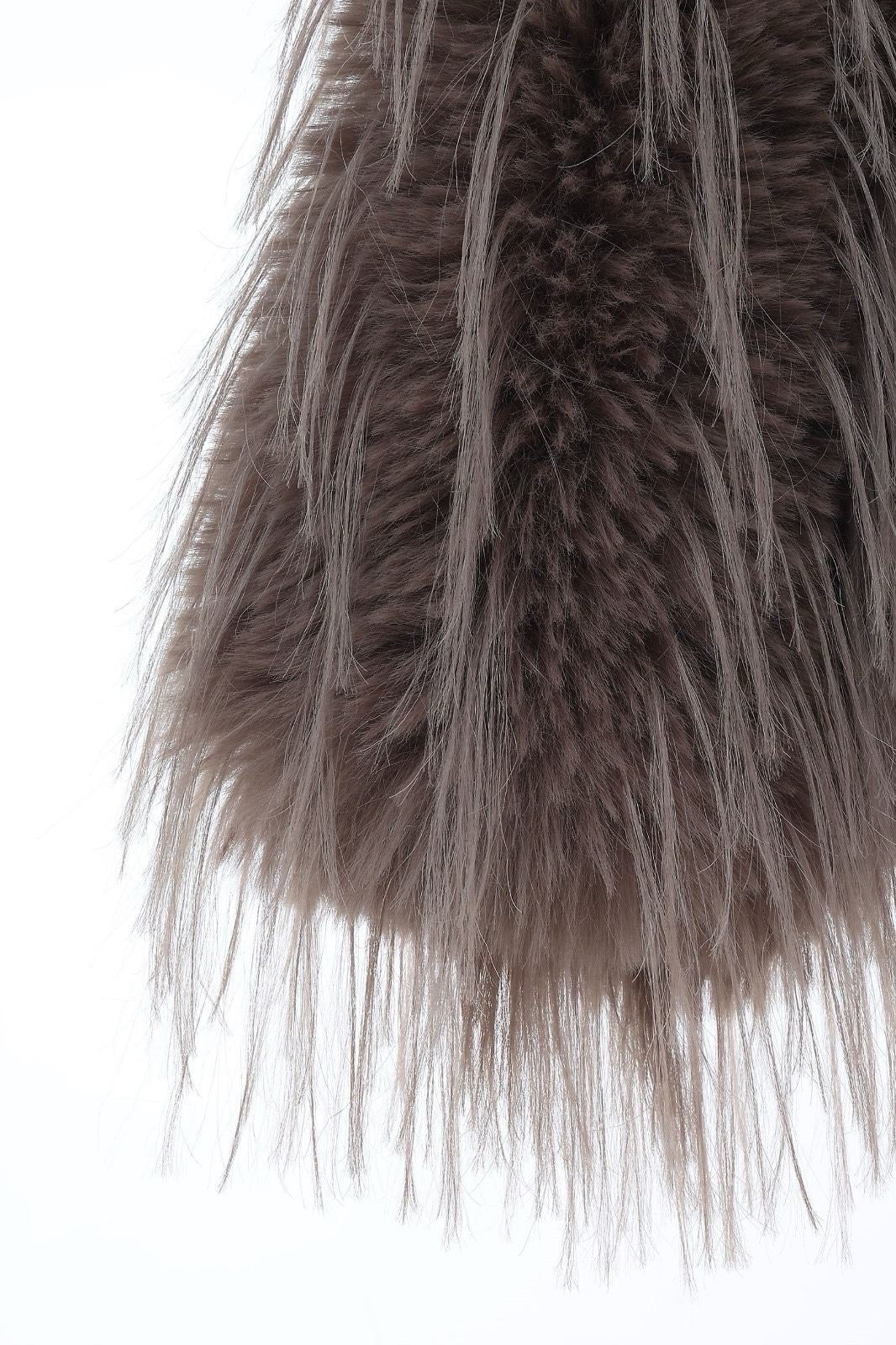 Moteriški trumpi kailiniai GLORY Kapučino