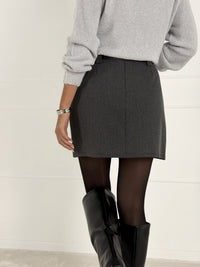 Moteriškas sijonas su šortais SABINA Pilka