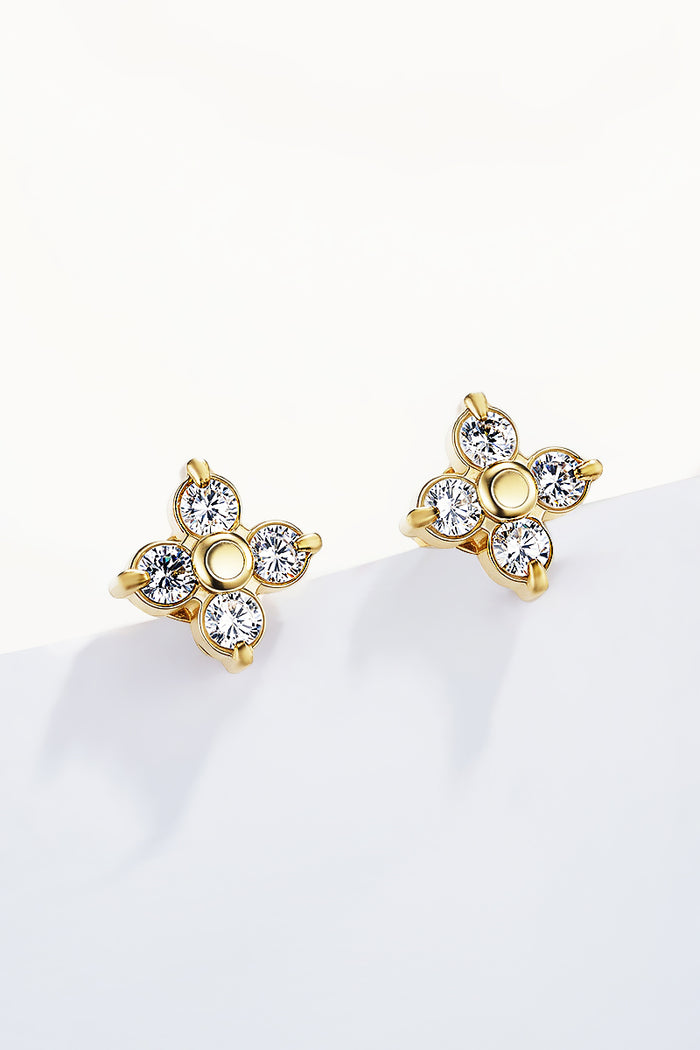 Moteriški aukso spalvos auskarai HUXLEY