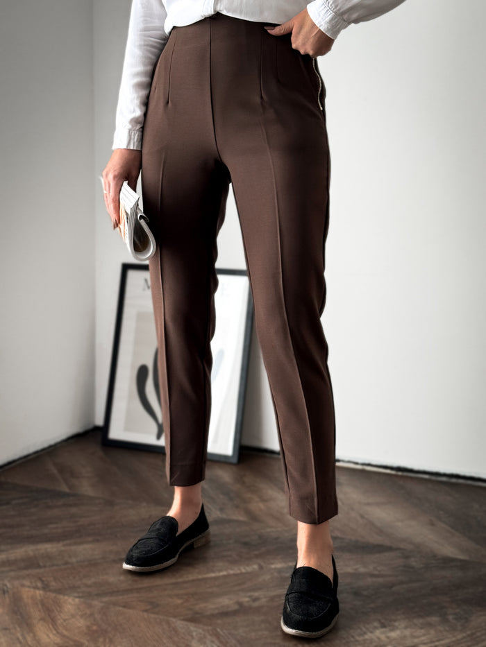 Moteriškos klasikinės kelnės WILLIAM Ruda