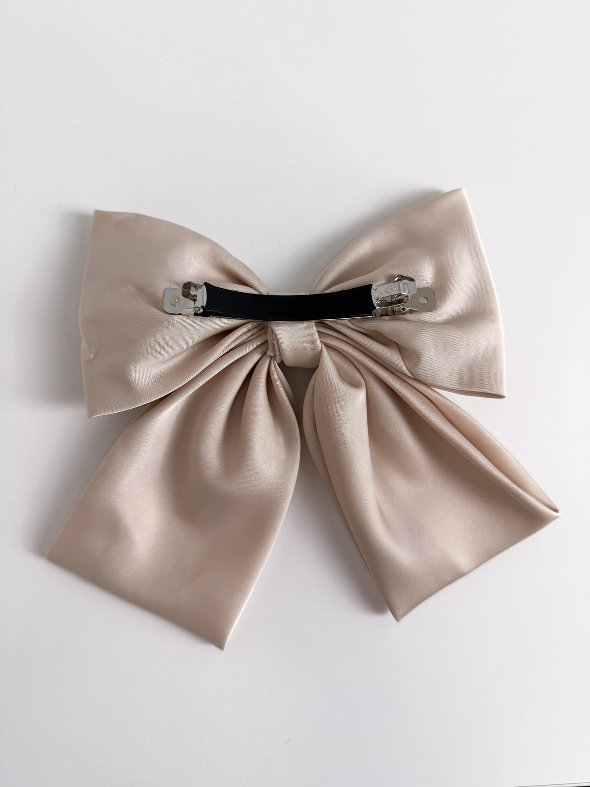 Plaukų segtukas kaspinas SATIN Kreminė