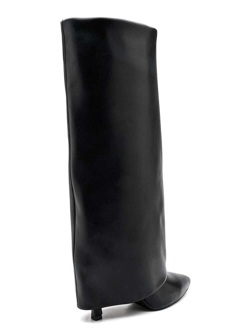 Moteriški dirbtinės odos ilgaauliai MANDO Juoda