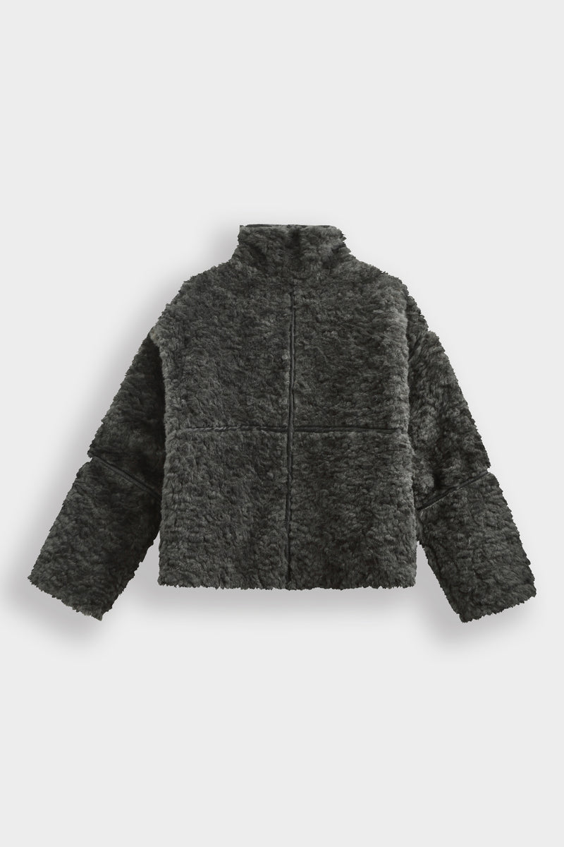 Moteriška kailinė striukė PLUSH Pilka