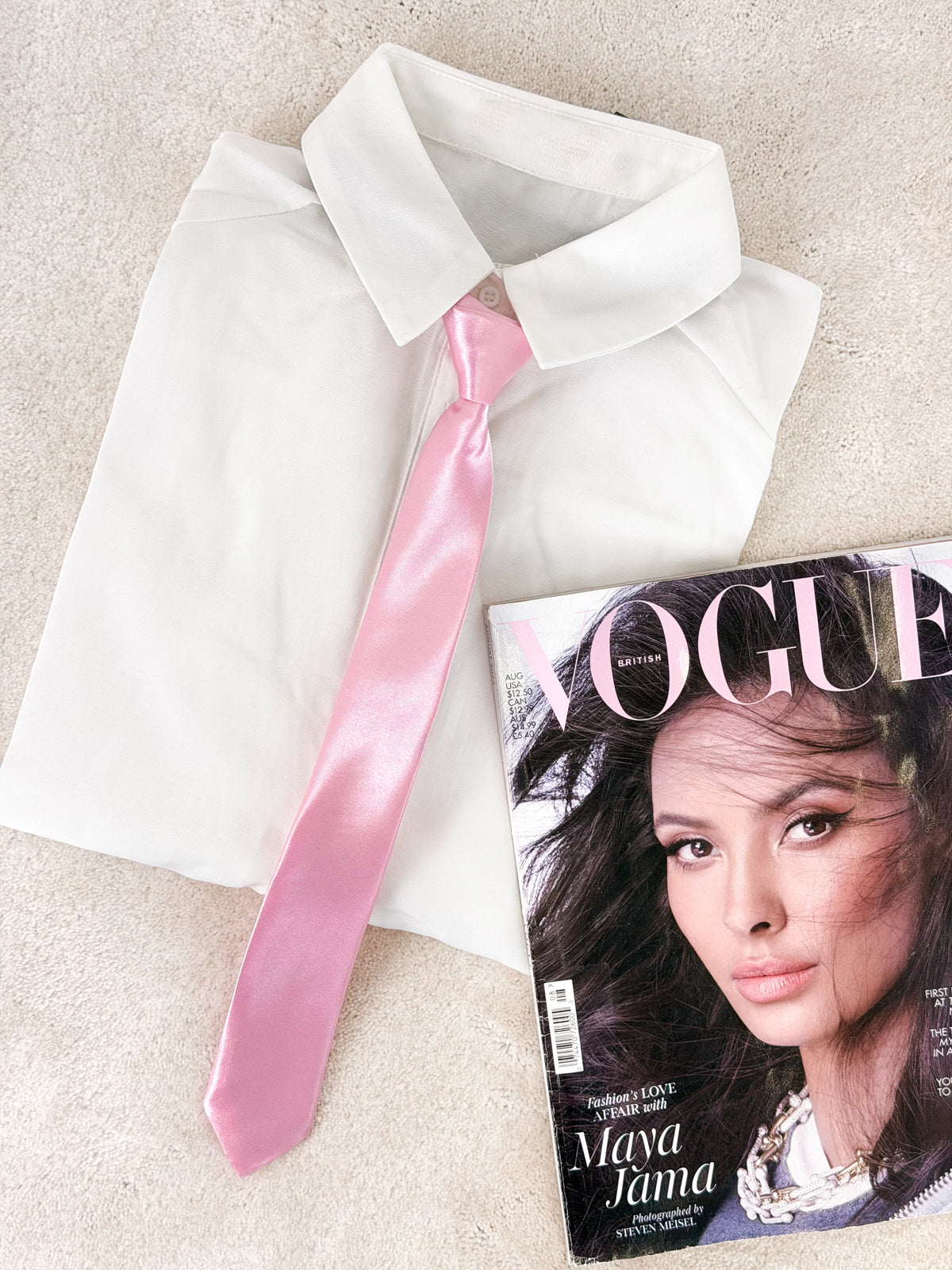 Moteriškas kaklaraištis ELEGANT Rožinė