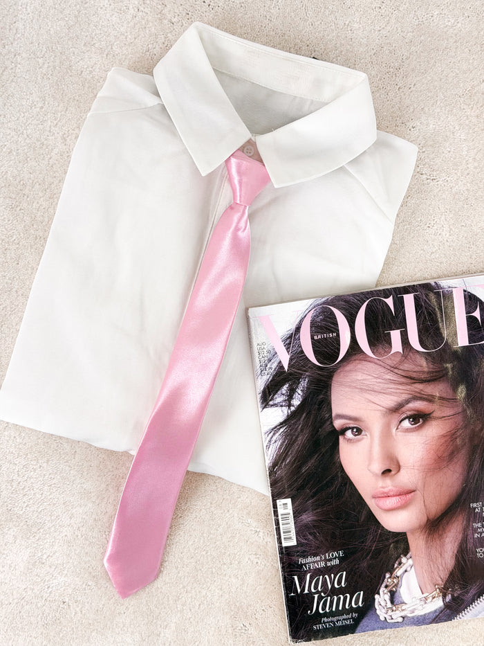 Moteriškas kaklaraištis ELEGANT Rožinė