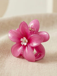 Gėlės formos plaukų segtukas CECILY Rožinė