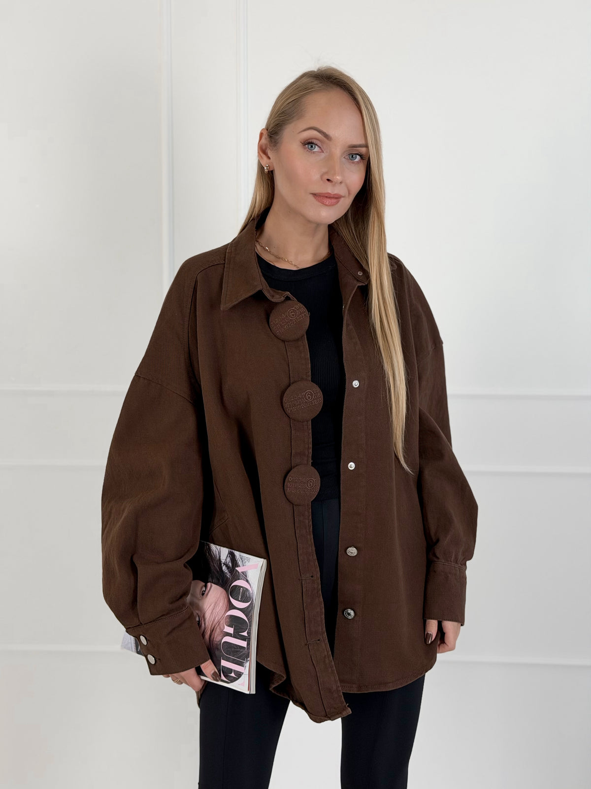 Moteriški džinsiniai marškiniai DUTTON Ruda