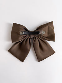 Plaukų segtukas kaspinas SATIN Kapučino