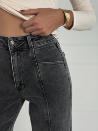 DAD FIT FULL LENGTH modelio moteriški džinsai JACIRA Pilka