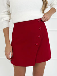 Moteriškas sijonas su šortais TAFARI Raudona