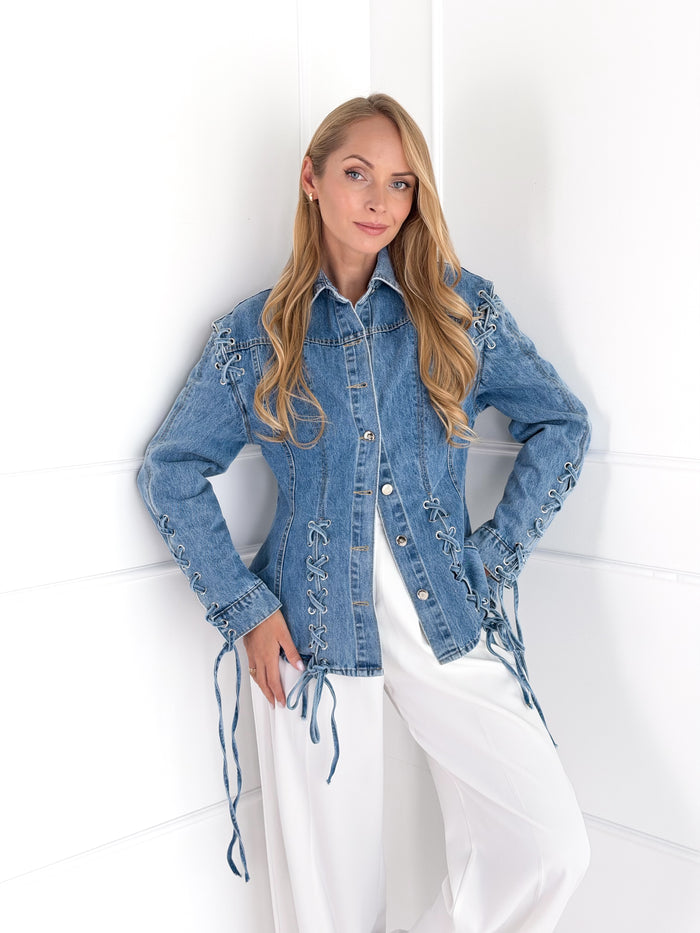 Moteriški džinsiniai marškiniai SHADE Mėlyna