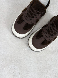 Moteriški teddy laisvalaikio bateliai YOGI Tamsiai ruda