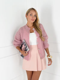 Moteriškas itališkas moheros vilnos megztinis EMELIN Rožinė