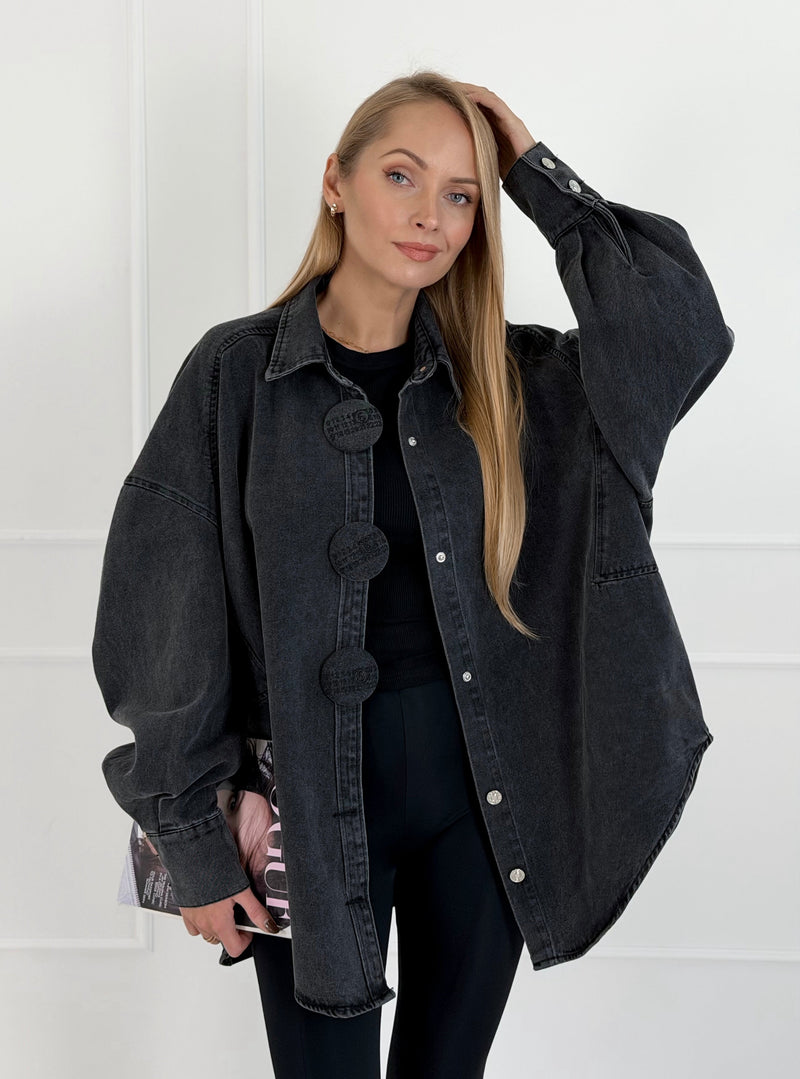 Moteriški džinsiniai marškiniai DUTTON Pilka