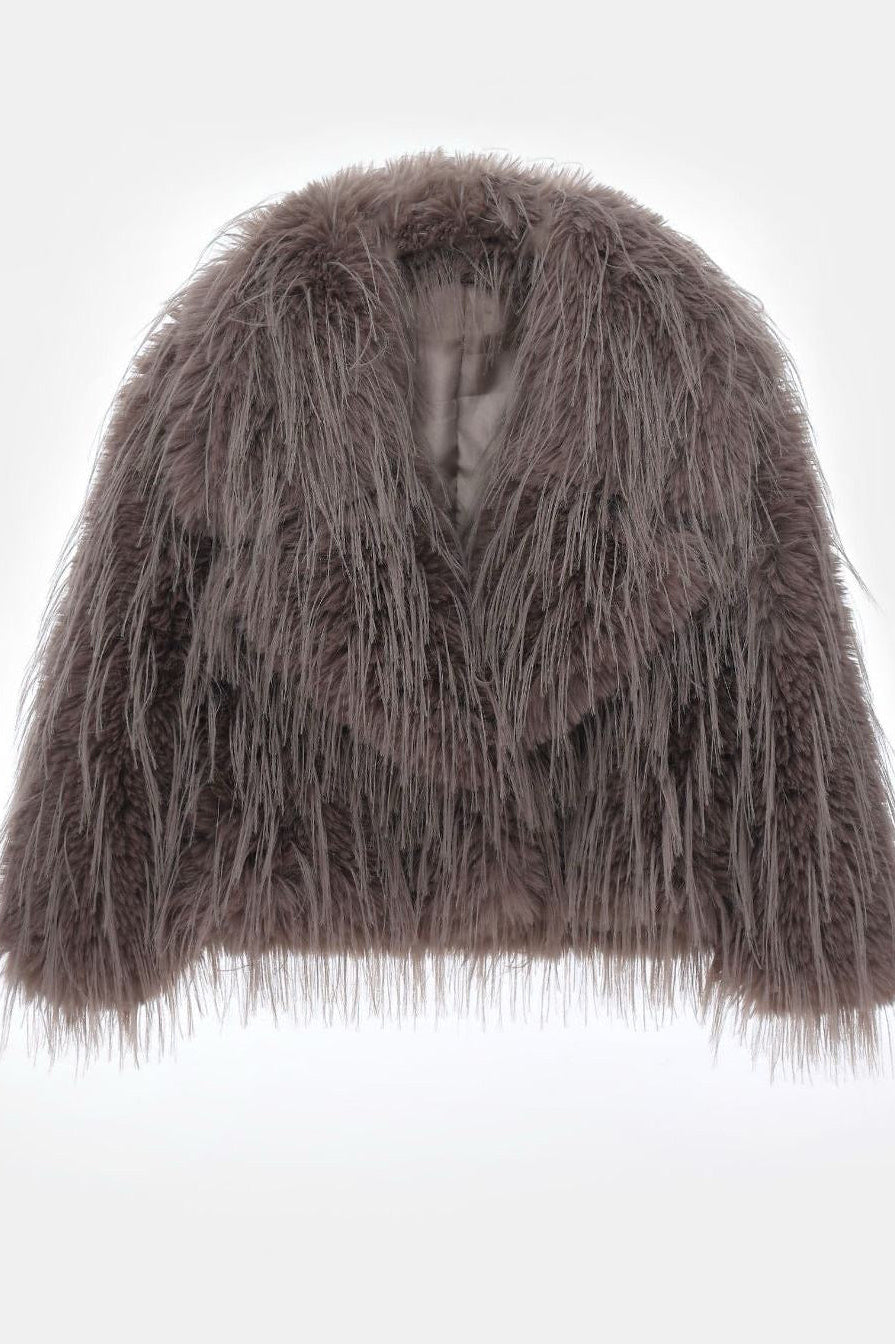 Moteriški trumpi kailiniai GLORY Kapučino