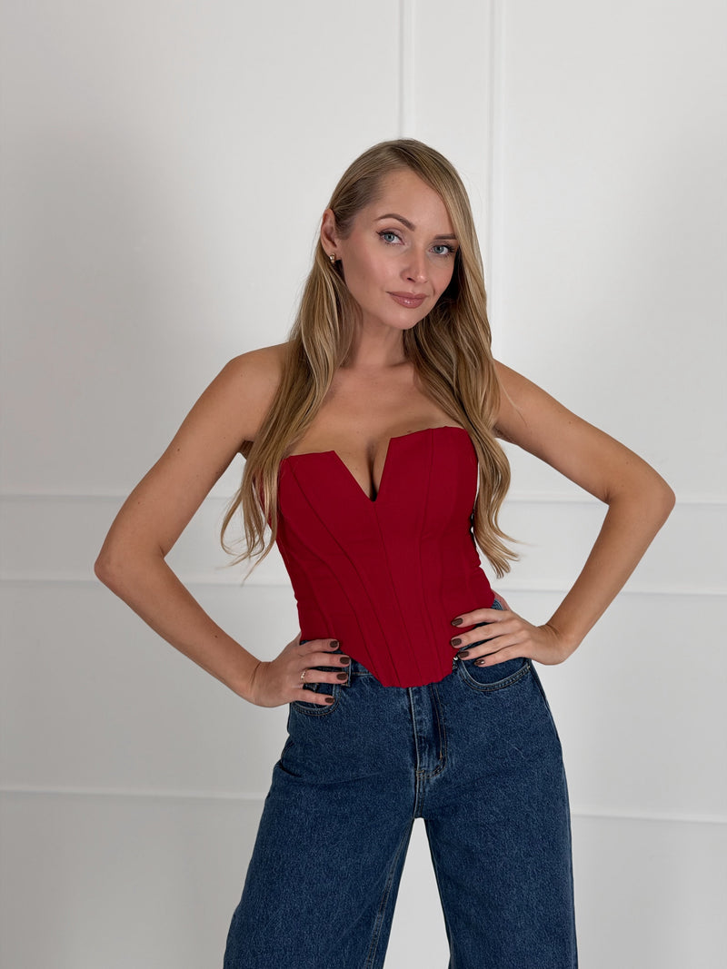 Moteriškas korsetas ZYREN Raudona