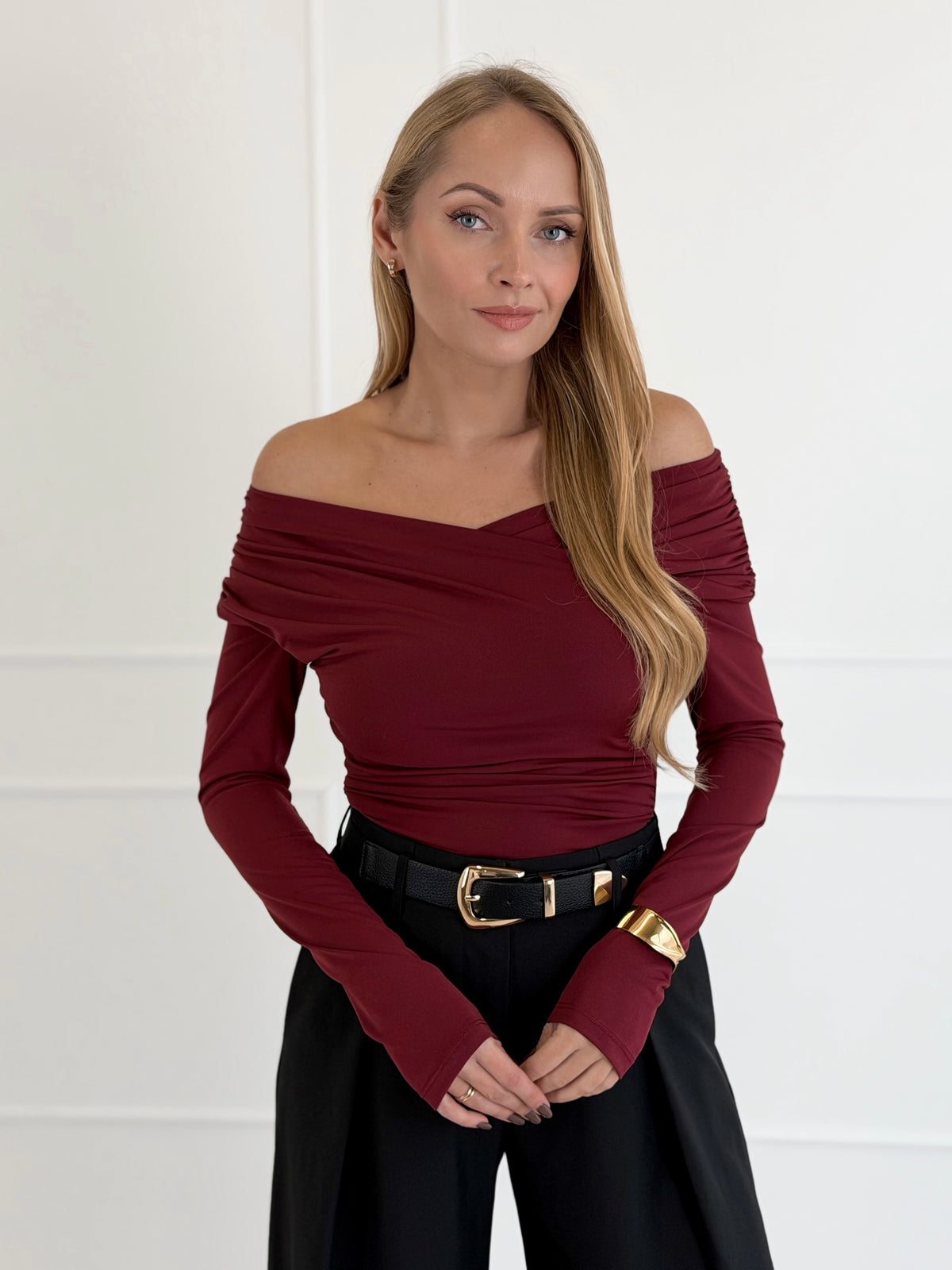 Moteriška itališka palaidinė AXEL Bordo