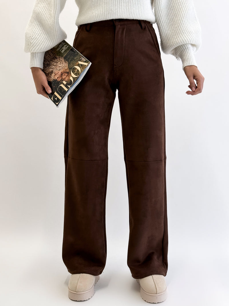 Moteriškos WIDE LEG kelnės ITSUKI Ruda