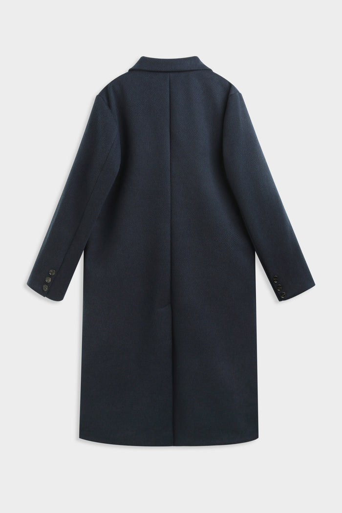 Moteriškas ilgas paltas MIGUEL Tamsiai mėlyna