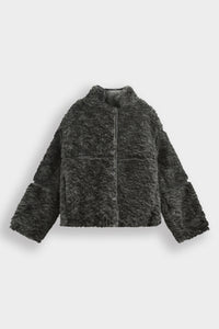 Moteriška kailinė striukė PLUSH Pilka