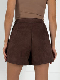 Moteriški zomšos imitacijos sijonšorčiai ELETTA Ruda