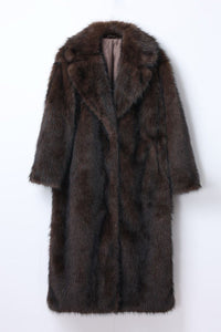 Moteriški ilgi kailiniai ALASKA Tamsiai ruda
