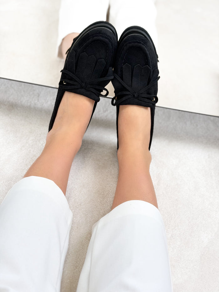 Moteriški verstos eko odos bateliai PAXLEY Juoda