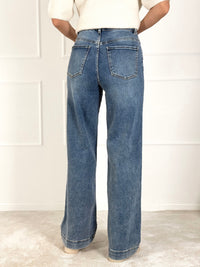 DAD FIT FULL LENGTH modelio moteriški džinsai HOWELL Mėlyna